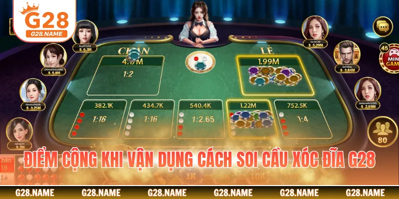 Điểm cộng khi vận dụng cách soi cầu xóc đĩa G28